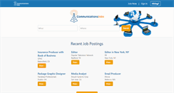 Desktop Screenshot of communicationsjobs.net