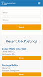 Mobile Screenshot of communicationsjobs.net